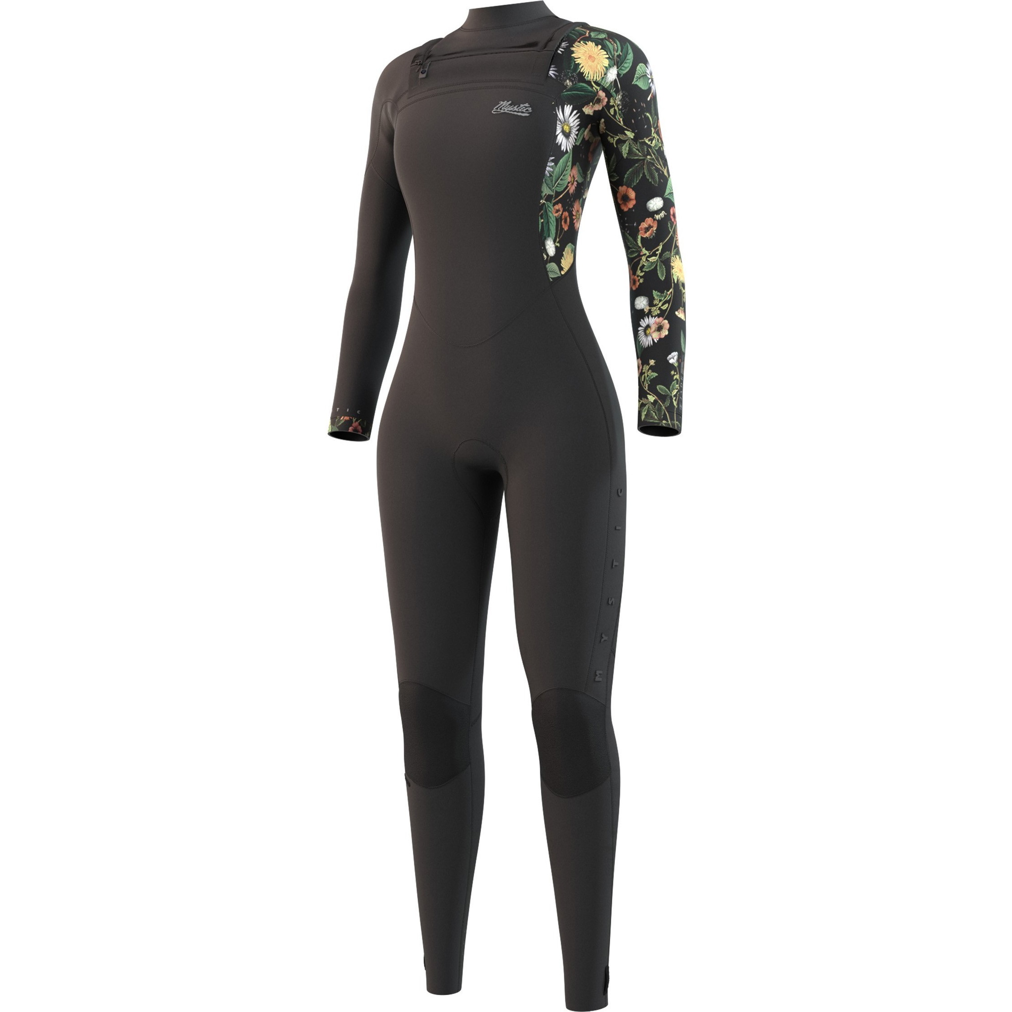 2021 Mystic Vrouwen Jayde 5/4mm Dubbele Chest Zip Wetsuit 35.000,220016 - Zwart